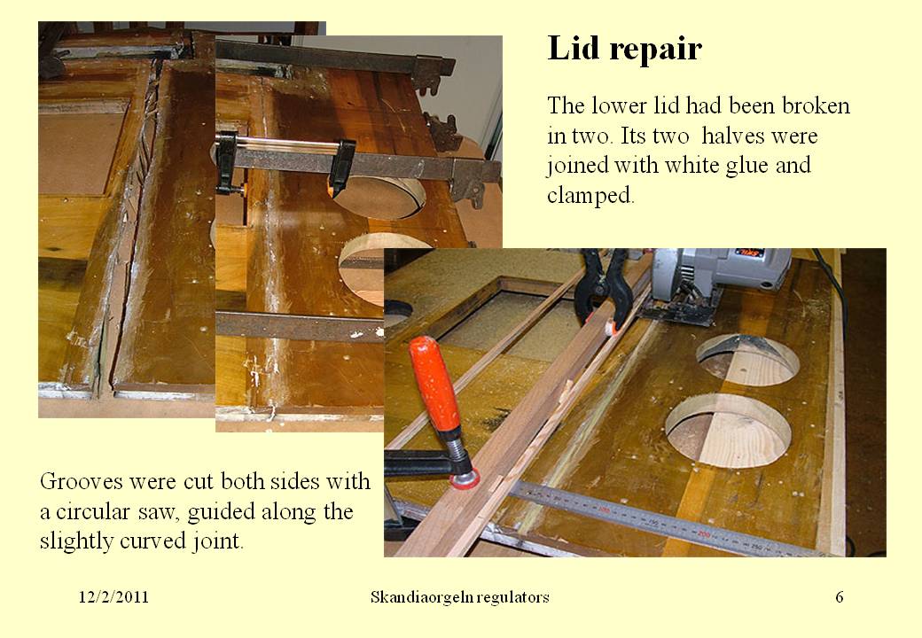 broken lid
      repair