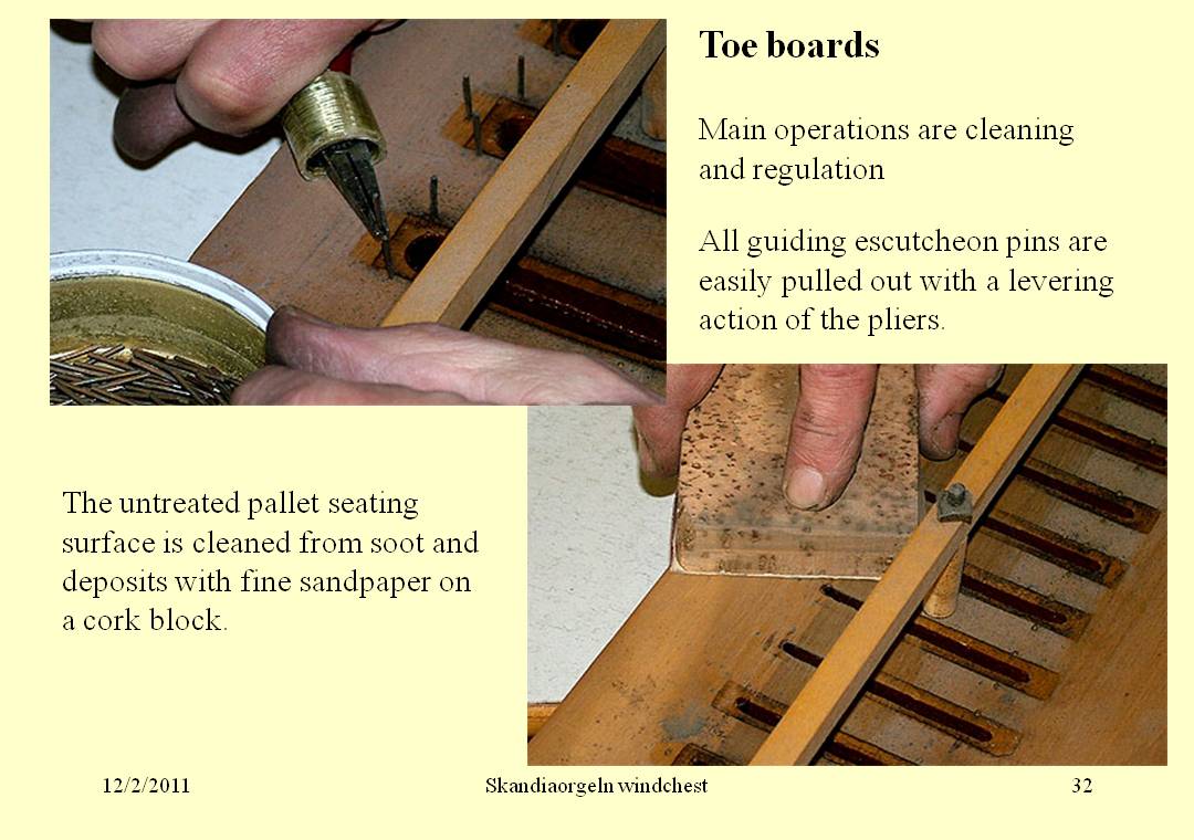 toe board
      cleaning